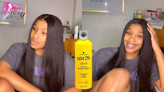 Laying My Lace Only With Got2B Freeze Spray !!! Ft. Beauty Forever Hair