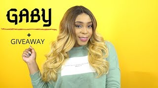 Janet Collection Synthetic Hair Color Me Lace Front Wig - Gaby +Giveaway --/Wigtypes.Com