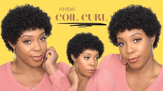 The Wig Black Pink Pure Virgin Remy 100% Human Hair Wig - Hhbw Coil Curl --/Wigtypes.Com