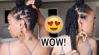 Quick Method For Mini Twists On Natural Hair +  Updated Length Check!