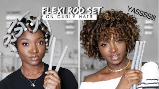 Flexi Rod Set On Wet Natural Hair | Made Beautiful New True