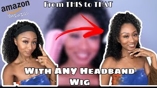 Hide The Headband! Make Any Headband Wig Into A Half Up Half Down Style! Ymiwigs