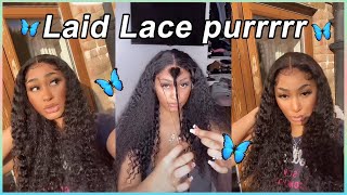 Detailed Wig Tutorial! Melted Hd Lace Front Wig | Thick Curly Hair Review #Ulahair