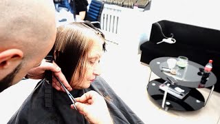 Amazing Anti Age Haircut - Chin-Length Layered Bob Cut