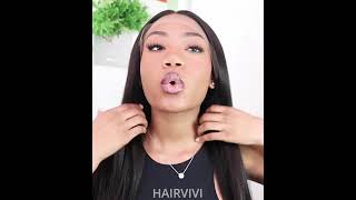 A Ready-To-Wear Glueless Wig | What Glue? Don'T Need It At All! | Hairvivi Multi-Colored Hd Lac