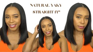 Shake N Go Organique Synthetic Hair U Part Wig - Natural Yaky Straight 14 --/Wigtypes.Com