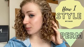 How I Style My Curly Hair | Perm