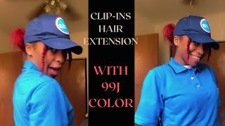 Classic Clip In Hair Extensions For Fake Ponytail Look With Cap On Natural Hair  #Elfinhair