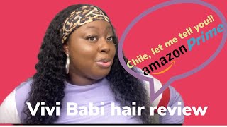 Best!!! Headband Wig Human Hair  Vivi Babi | Unboxing | Tutorial Amazon.Com