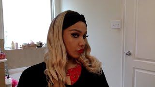 Ywigs Blonde Headband Wig And Burgundy Short Wig Review