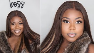 The Perfect Pre Highlighted Lace Wig| No Glue!! | Beautyforever Hair