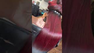 Beautiful Red Hair Color On My Client! | Qb Wig Collections