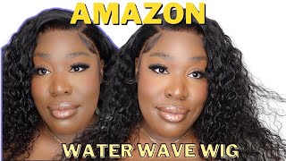Best Affordable Wig On Amazon | Water Wave 13X4 Hd Lace Wig Install | Amazon Prime Hair One Day