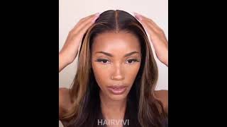Flawless Glueless Install With Hairvivi 13X6 Multi-Colored Hd Lace Wig | Get The Dreamy Look #Shorts
