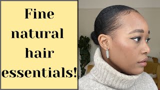 Best Products For Thin/Fine Natural Hair | Wash Day Routine
