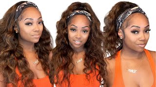 Headband Wig!! How To Install + Tutorial - 3 Simple Styles For Summer Ft. Unice Hair