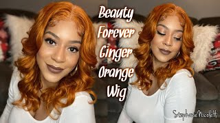 Beauty Forever #88J Ginger Orange Lace Part Wig | Is She A Keeper? | Perfect Fall Color