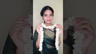 Try This For Diwalisimple&Traditional Hairstyle With Jasmine Hairstyle For Saree#Shorts #Ytshorts