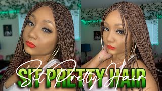 Knotless Braids With Closure Wig Review | Sit Pretty Hair