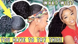 Omg! Turn #Headbandwig Into Ponytail+ Bun Clip-On  | Luvme Hair