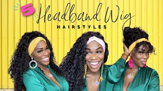5 Ways To Style A Headband Wig | Luvmehair Unboxing #Headbandwig #Luvmehair
