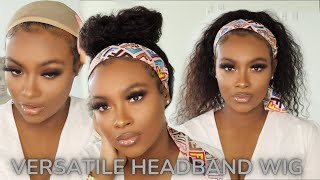 How To Slay A Protective Style Headband Wig|150%Density Waterwave Wig For Beginners|Donmilyhair