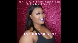 How To Install: Upscale Lace Frontal Human Hair Wig Under $65 From Samsbeauty