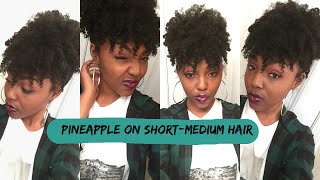 Natural Hairstyle On Short/Medium Hair