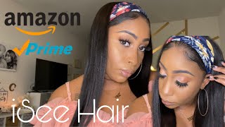 Bomb Af Straight Headband Wig  || Isee Hair || Amazon Prime