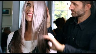 Long Layered Haircut Tutorial On Silver Hair 2018