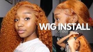 Perfect Fall Hair Inspo  | Ginger Deepwave Wig Install Ft Sofeel Wigs