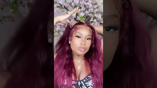 99J Red Human Hair Wig 26 Inch Black Friday Only $150