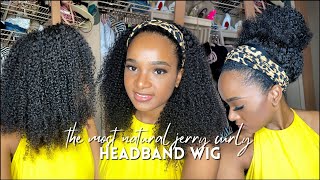 Luvme Hair Jerry Curly Headband Wig! The Most Natural Wig For 3C/4A Hair | Lex Sinclair