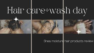Shea Moisture Strengthen & Restore Hair Products Honest  Review + Hair Care Routine (Not Sponsored)