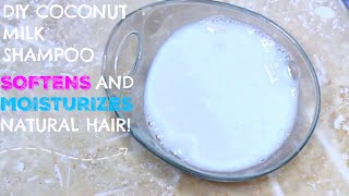 Diy Coconut Milk Shampoo|Natural Hair