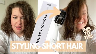 Styling Short Hair With Bondi Boost Blow Out Brush!