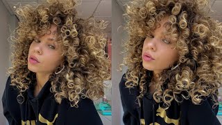 Short Curly Hair Routine | Laura Hussein (English)