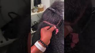 How To No Straighten Your Hair Install Tape Ins Hair Extensions #Kinkycurlytapeins#Tapeinshair