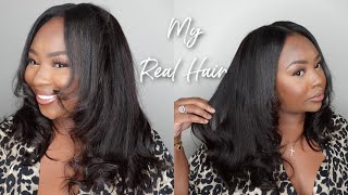 Omg! This Is My Real Hair  New Realistic V-Part Wig With Natural Leave Out  | Unice Hair