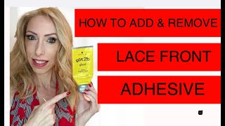 How To Add And Remove Adhesive To A Wig Lace Front | Easy Method