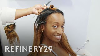 I Tried I-Tip Hair Extensions For The First Time | Hair Me Out | Refinery29