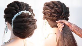 Exclusive Messy Bun Hairstyle For Silk Saree