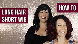 How To Fit Long Hair Into A Short Wig