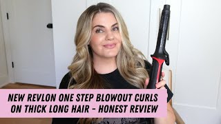 New Revlon One Step Blowout Curls On Thick Long Hair - Honest Review