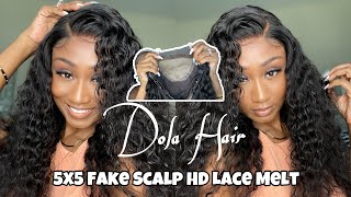 Start To Finish! How To Melt A 5X5 Fake Scalp Deep Wave Wig Ft. Dola Hair