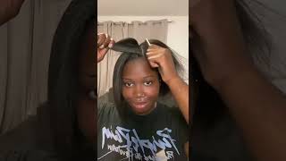 Sooo Pretty! Cutting A Relaxed Hair To A "Bob"  | Lace Wig Hairstyle | Mslynn Hair
