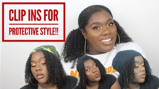 Kinky Curly Clip Ins For Protective Style! | Maggy Kloset