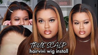 Most Invisible Hd Lace Wig Ever! Hairvivi *New* True-Scalp Wig Install