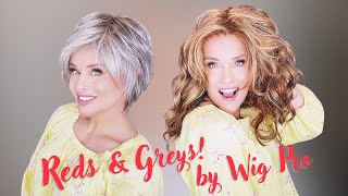 Reds & Greys By Wig Pro!  Showcase Of 5 Wigs!