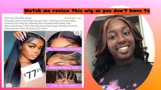 70 $ Amazon Wig Review (Funny Voiceover ) Allmay Human Hair Wig